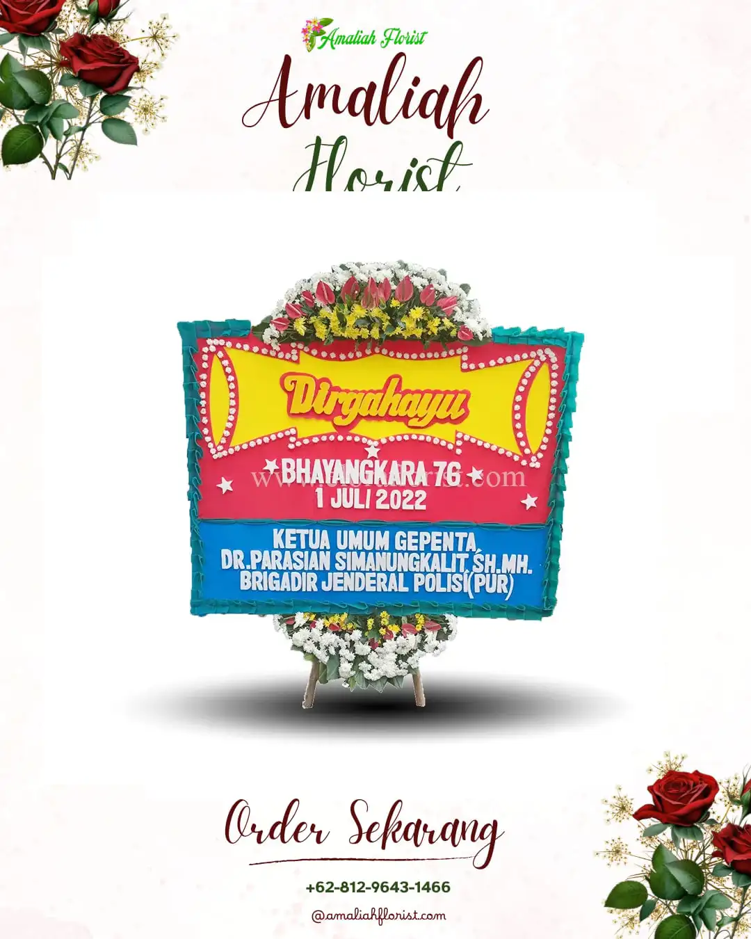 Papan Bunga HUT Ulang Tahun Kuala Betara